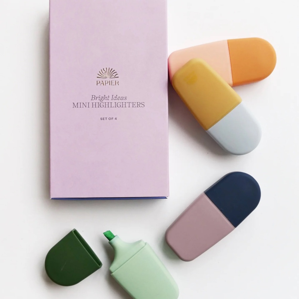 Anthropologie Papier Mini Highlighters, Set of 4